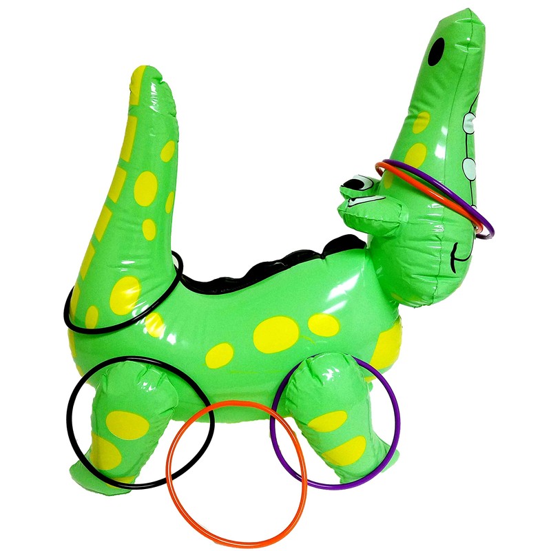 Dondor Enterprises Inflatable Alligator Ring Toss Game, 22" Inches