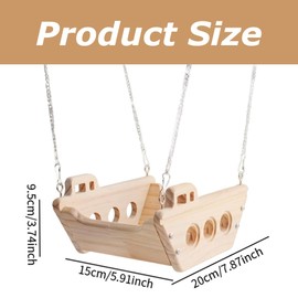 Small Pet Hammock Bed, Hanging Rat Basket for Chinchilla, Guinea Pig, Hamster, Sugar Glider, Ferret, Gerbil, Cage Accessory Sleeping House ﻿