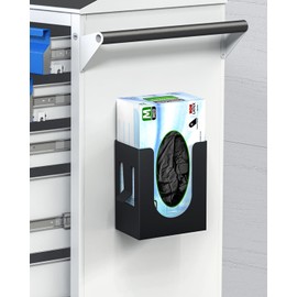 THYGIFTREE Magnetic Glove Box Holder, Disposable Glove Dispenser Wall Mount Metal Glove Rack for Rubber Latex Gloves Tissue Box for Tool Box Garage Workshop Kitchen