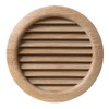 La Ventilation LGRS125Q Ventilation Grille Round Oak for Installation Diameter