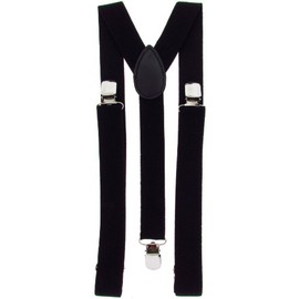 BB Accessories Unisex Kids Junior Braces/Suspenders Plain Black One Size