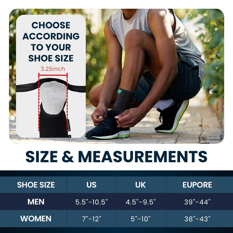 Welnove Upgraded Drop Foot Brace – Adjustable Lightweight AFO Support