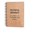 Spiral Bound Faithful Servant Notebook Journal