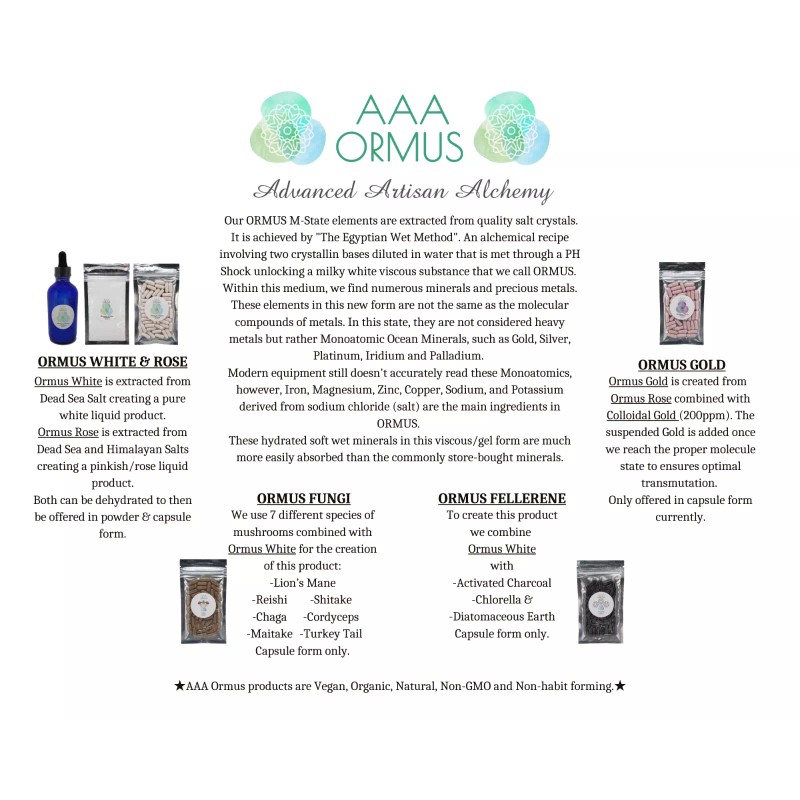 AAA Ormus ORMUS GOLD - Real Gold Liquid - Monoatomic