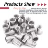Hilitchi SAE Stainless Steel Rivet Nuts Threaded Insert Rivnuts (3/8-16“(20PCS))