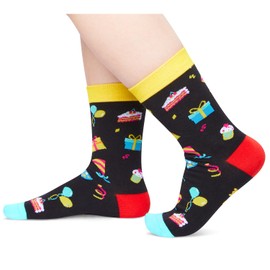 Zmart 11th Birthday Gifts Ideas for Boys - Socks for Kids Age 11, Presents for 11 Year Old Tween Boys Girls, Eleven Year Old Gifts, Black