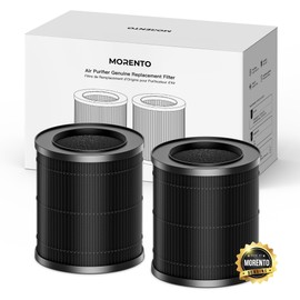 MORENTO 2 Pack MR2566 Genuine Air Purifier Replacement Filter for MR2566 Air Purifier, Original Version