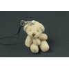 Brown Teddy Bear Plush Teddy Bear Phone Charm Mini Bling