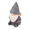 Garden Gnome Resin Structure Stable Bottom Retro Style Gnome Figurine