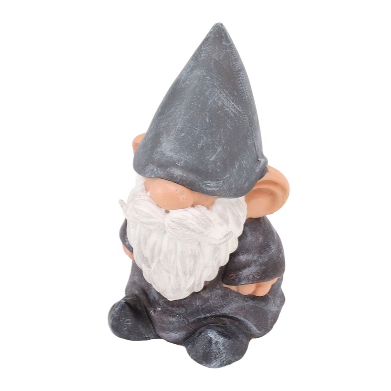 Garden Gnome Resin Structure Stable Bottom Retro Style Gnome Figurine