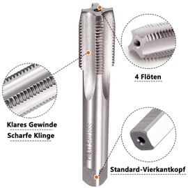 Saipor M18 x 1.5 Metric Tap and Die M18 x 1.5 mm HSS Tap and Die Right Thread Fine Thread Cutter Straight Fluted Tap Cutter