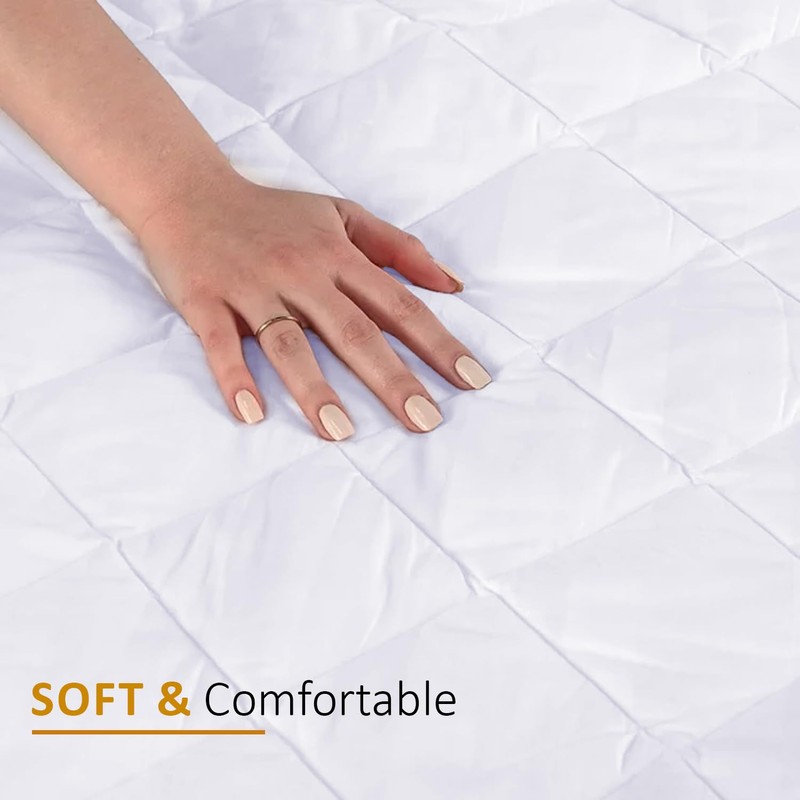 AR Ware Quilted Small Double Mattress Protector, Breathable - Anti