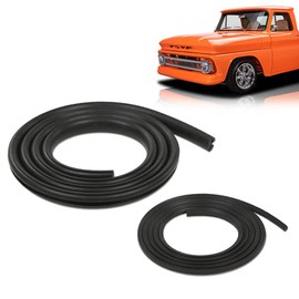 G-PLUS Rear Glass Small Back Window Weatherstrip Seal with Black Lock Bead Compatible with Chevy BJ BK BL Truck/Fit GMC Pickup Trucks 1942-1966 Back Window Rubber