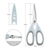 Sairps Left Handed Scissors - Multifunctional, Heavy Duty for Meat