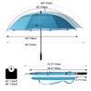 Prospo 62/68 inch Golf Umbrella UV Protection Auto Open Large