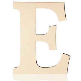 Large Wooden Letters 17 Inch, Big Wood Letters E Shape Cutouts Alphabet Unfinished Paintable Wooden Letters for Wall Decor DIY Crafts Painting Birthday Wedding Party Classroom Nursery Home Decor