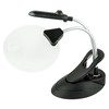 WITHit Table Magnifier with Light and Stand, 4” Lens, Black
