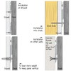 French Cleat Heavy Duty 17-3/4 inch 2 Pairs-Mirror Mounting Wall