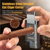 SEMKONT Triple Jet Flame Cigar Lighter with Cutter, Windproof Butane