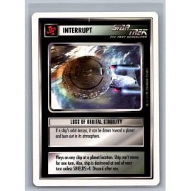 Star Trek CCG Loss Of Orbital Stability TCG Decipher Premiere 1995 Beta