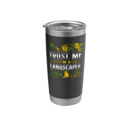 Landscaper Landscaping Landscape Architect Vintage Trust Me Stainless Steel Insulated Tumbler