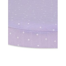 Under The Nile Muslin - Bassinet Sheet - Lavender Stars - Organic Cotton