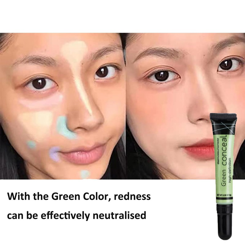 Green Full Coverage Concealer - Waterproof Dark Circles and Blemish