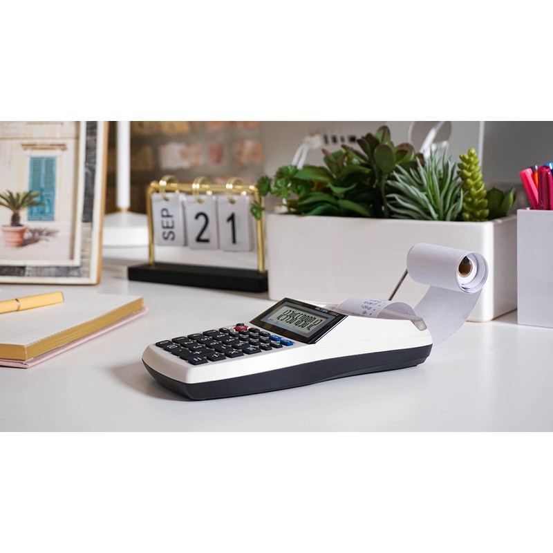 Victor 1205-4 12 Digit Portable Palm/Desktop Commercial Printing Calculator, 1.8"