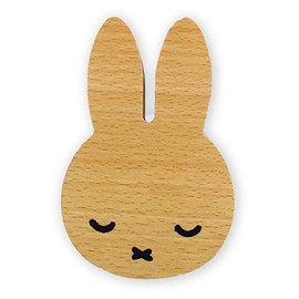 Tees Factory MF-5542534SU Miffy Wood Hook, Ease H: 2.3 x W 3.5 x D 1.5 inches (5.8 x 8.8 x 3.8 cm)