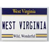 West Virginia License Plate Fridge Collector's Souvenir Magnet 2.5" X
