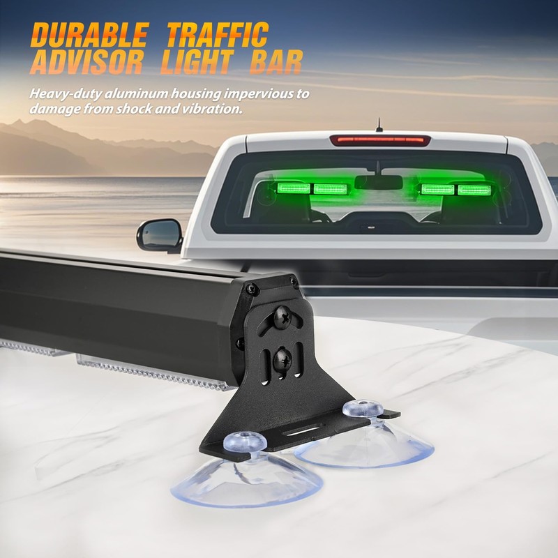Nilight 40LED Green Emergency Strobe Traffic Advisor Light Bar with