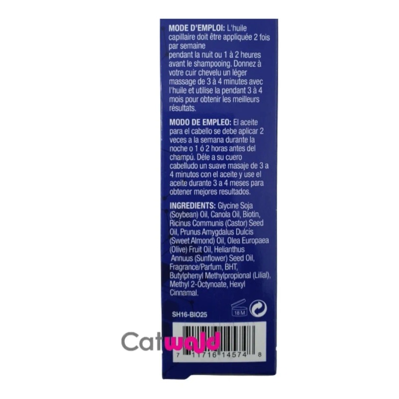 Biotina Aceite Tratamiento Capilar Crecimiento Cabello Sano