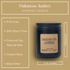 Becky Home 9oz Scented Candle for Men, Oakmoss Amber Scented,
