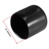 sourcing map 4pcs Rubber End Caps 45mm ID Vinyl Round