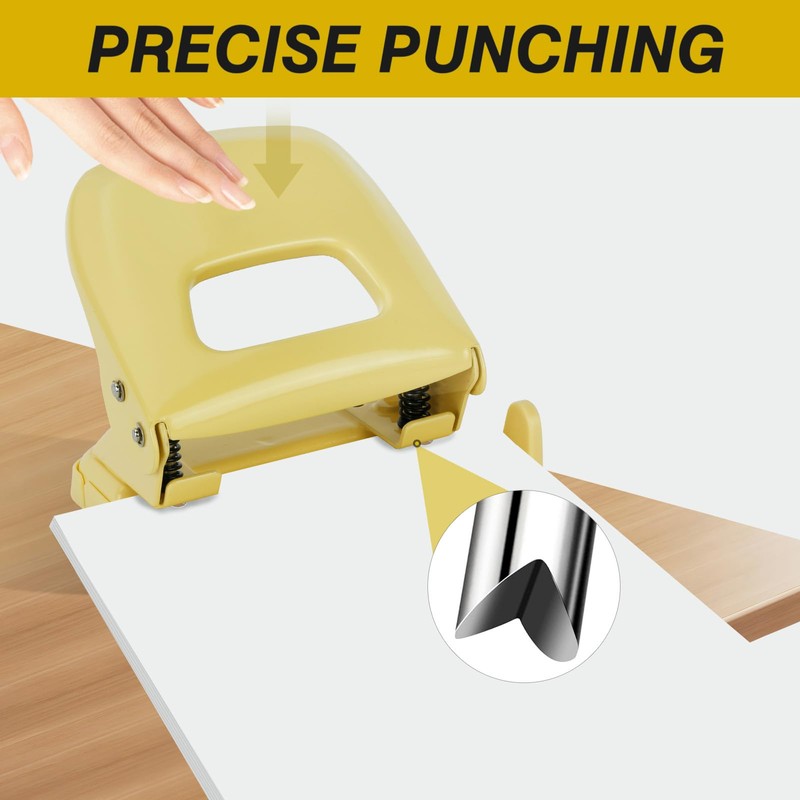 2-Hole Paper Punch, Office Desktop Manual Hole Puncher