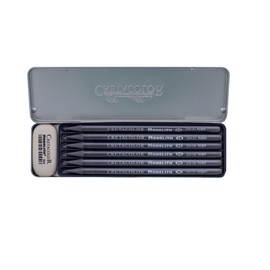 CRETACOLOR Monolith Graphite 6-Piece Set & Eraser, 6 Pc/Set - Graphite & Eras...
