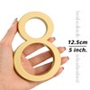 HASWARE 5 Inch Floating House Number for Outside, Zinc Alloy