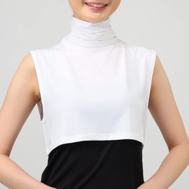 Otafuku Glove UV Neck Cover Fitted Style [UPF 50+ Collar Type UV Protection Approximately 98%] UV-2899 White One Size Fits Most