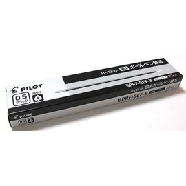 Pilot BPRF-8EF-B Permanent Ballpoint Pen Refill, Extra Fine Point 0.02 inches (0.5 mm), Black (Set of 10)