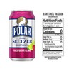 Polar Seltzer Water Raspberry Lime, 12 fl oz cans, 18