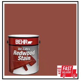 Behr Exterior Wood Stain Oil Latex Paint Coating Accessory Home Outdoor Use 1 Gallon