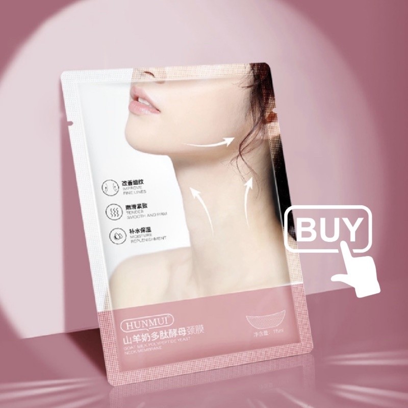 【ReadyStock】山羊奶颈膜✨美白淡化颈纹🥛Goat Milk Neck Mask Whitening and Anti Wrinkle Mask颈项面膜