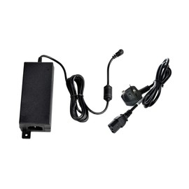 24-Volt 60-Watt Power Supply | Input 100~240V AC 50/60Hz Output 24V DC 2.5A, with 2.1x5.5mm DC Connector & British Plug | Apply for Mode B 24V PoE Injector/Switch, 24V 60W Power Block