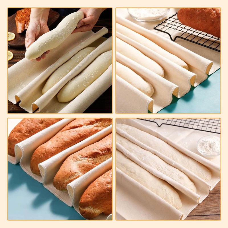 nalaina Bread Mat, Fermentation Cloth, 17.7 x 30.3 inches (45