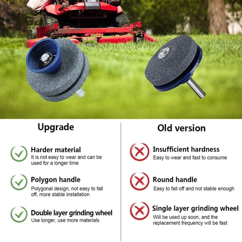 DANLINI 1Piece Universal Multi-Sharp Rotary Double Layer Lawn Mower Blade