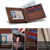 SERMAN BRANDS 2 ID Window Wallet for Men RFID Blocking