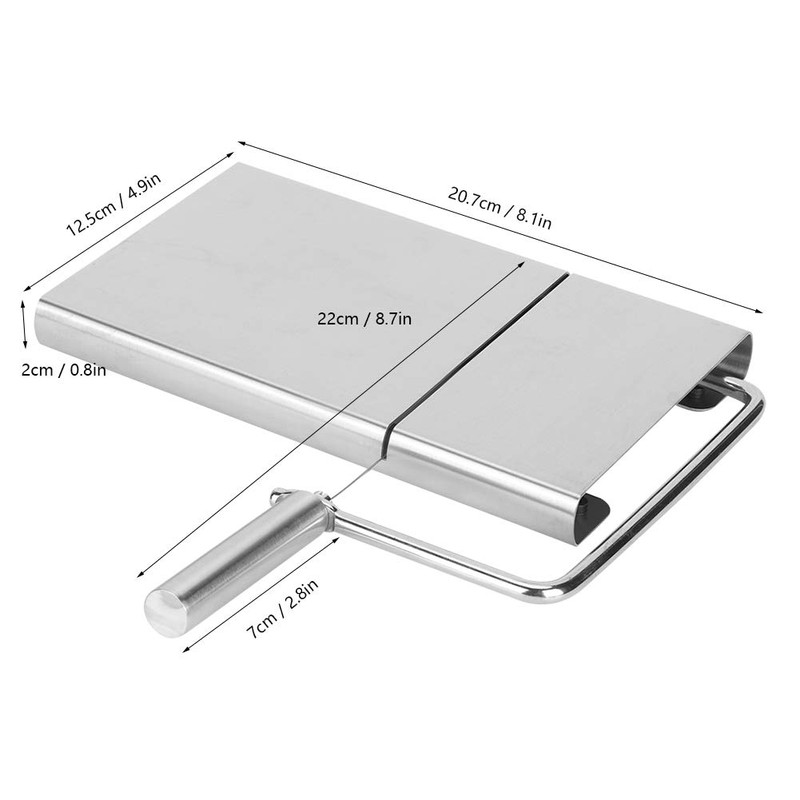 Cheese Slicer Household Stainless Steel Cheese Ham Butter Cutter with