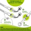 Mofun 51" Upper and Lower Hydraulic Brake Line Non-ABS Compatible