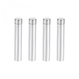 uxcell 1/4 Dia x 1-3/16"(6.8x30mm) Standoff Screws Wall Mount Sign Holders Acrylic Glass Nails 4pcs