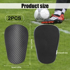 2pcs Mini Soccer Shin Guards, 3.15x1.97 Inch Extra Mini Football Shin Pads Youth and Adults Shin Guards Protective Equipment Shin Guards for Man Women Kids Boys Girls